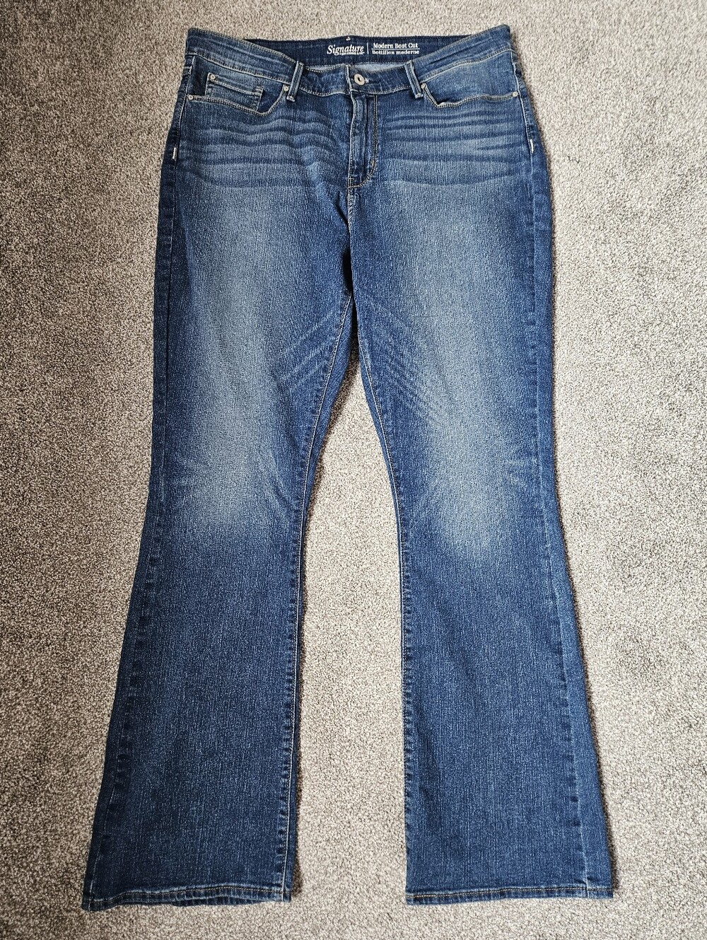Levi Strauss Signature Modern Boot Cut Jeans 34x32 Light Stretch